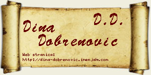 Dina Dobrenović vizit kartica